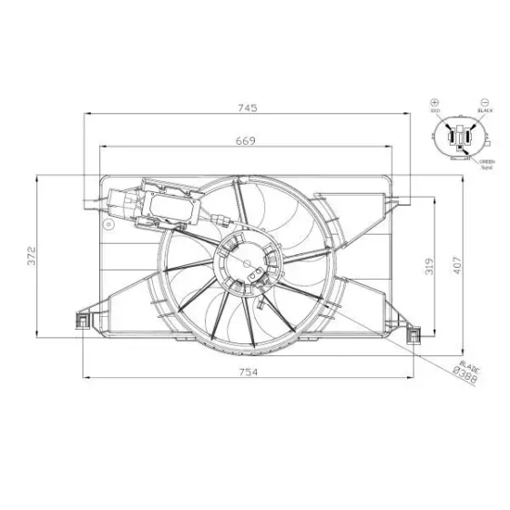 NRF Fan Motoru – 47959 ürün görseli