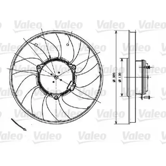 Valeo Fan Motoru – 696083 ürün görseli