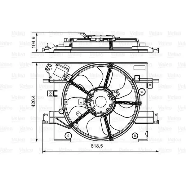 Valeo Fan Motoru – 696880 / OEM 214814130R