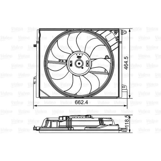 Valeo Fan Motoru – 696881 / OEM 214810518R ürün görseli