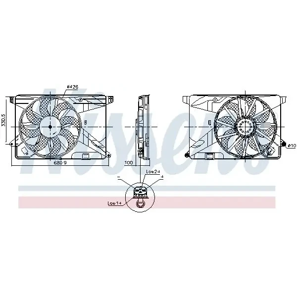 Nissens Fan Motoru – 850124 / OEM 95301358
