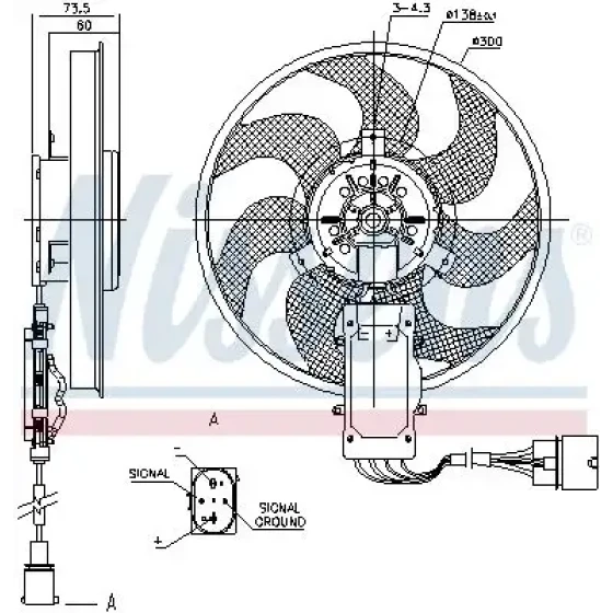 Nissens Fan Motoru – 85730 ürün görseli