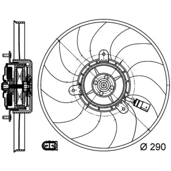 Mahle Fan Motoru – CFF171000S / OEM 3C0959455G ürün görseli