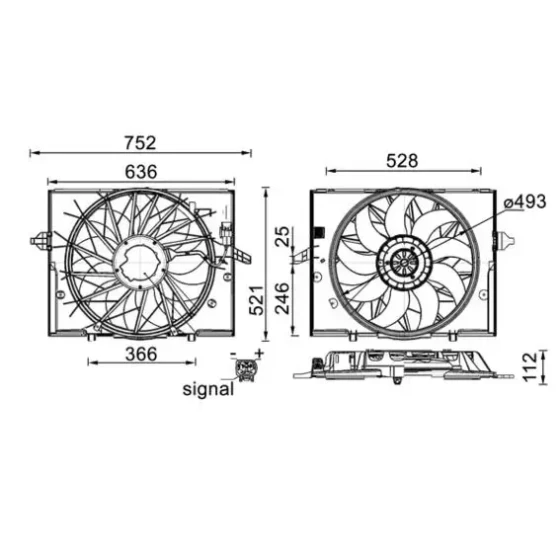Mahle Fan Motoru – CFF336000S / OEM 17427543282 ürün görseli