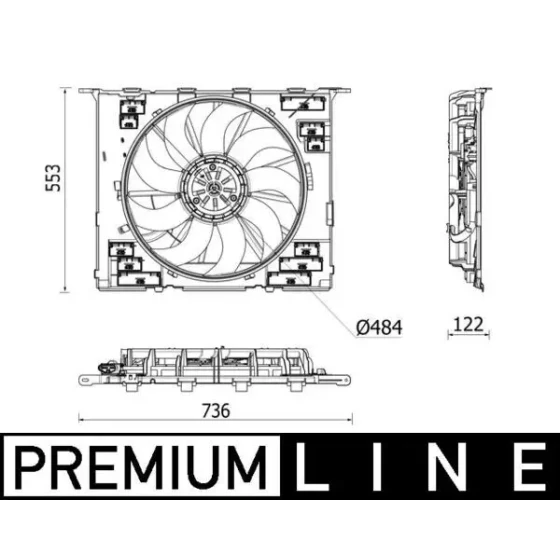 Mahle Fan Motoru – CFF542000P / OEM 17428619627 ürün görseli