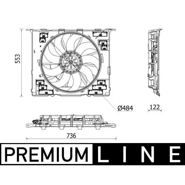 Mahle Fan Motoru – CFF542000P / OEM 17428619627