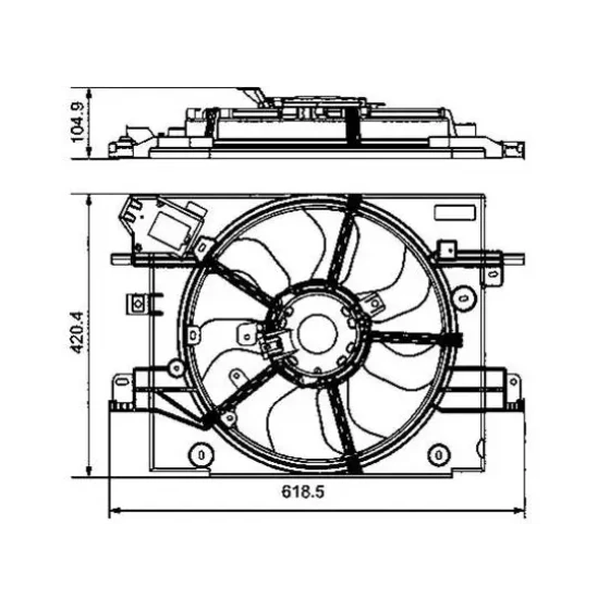 ORIS Fan Motoru – FDC385000 / OEM 214811626R ürün görseli