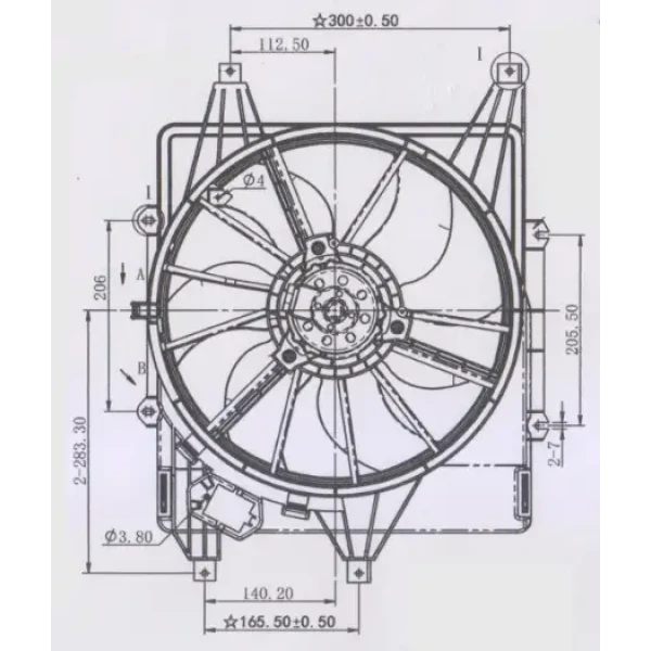 ORIS Fan Motoru – FRN02700R / OEM 7701070217