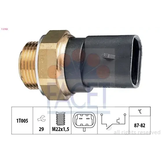 Facet Fan Müşürü – 7.5102 / OEM 7586250 ürün görseli