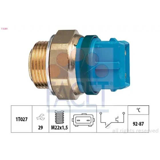 Facet Fan Müşürü – 7.5201 / OEM 126443 ürün görseli