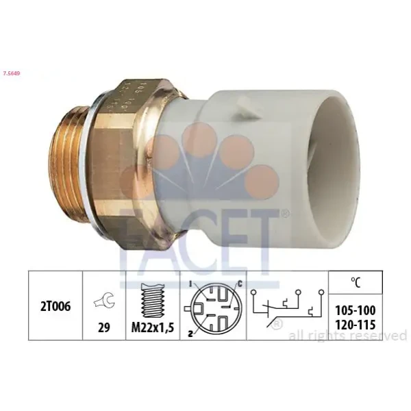 Facet Fan Müşürü – 7.5649 / OEM 90376209