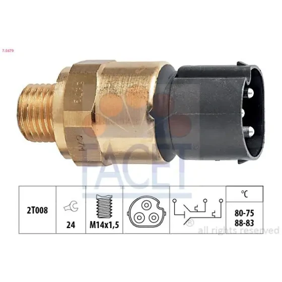 Facet Fan Müşürü – 7.5679 / OEM 61318361787 ürün görseli