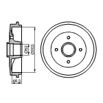 Bosch Fren Kampanası – 0986477124 / OEM 424745