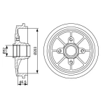 Bosch Fren Kampanası – 0986477126 / OEM 424740