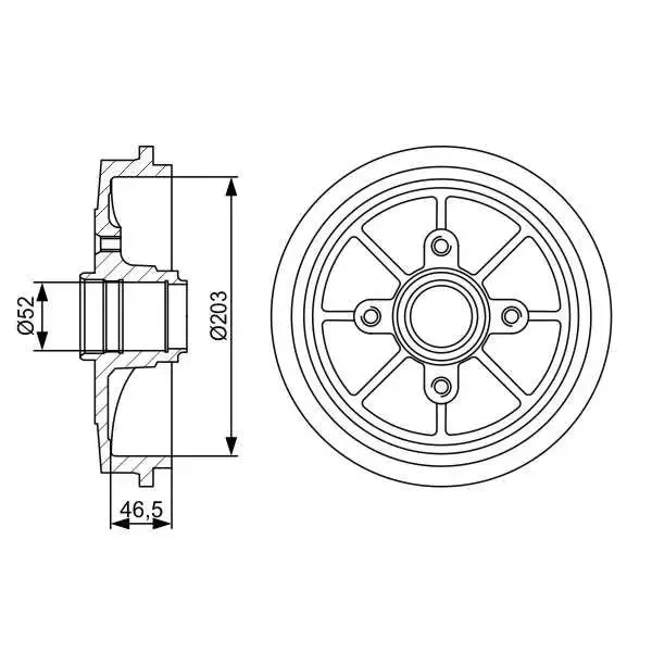 Bosch Fren Kampanası – 0986477126 / OEM 424740