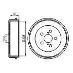 Bosch Fren Kampanası – 0986477140 / OEM 4243105020