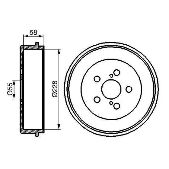 Bosch Fren Kampanası – 0986477140 / OEM 4243105020 ürün görseli