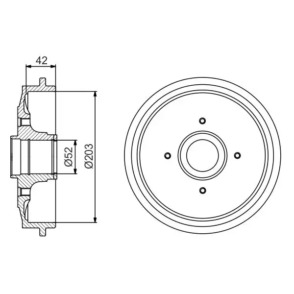 Bosch Fren Kampanası – 0986477201 / OEM 424749