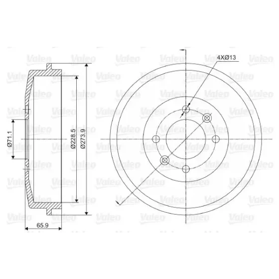 Valeo Fren Kampanası – 237000 / OEM 424724 ürün görseli