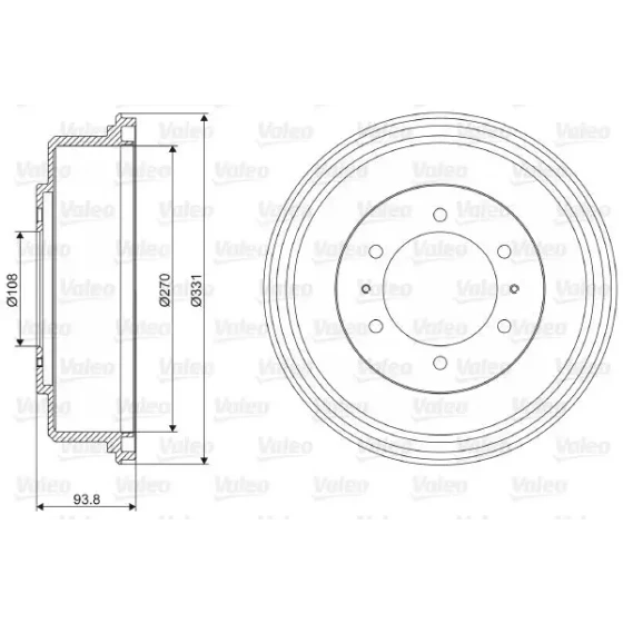 Valeo Fren Kampanası – 237071 / OEM MB895470 ürün görseli
