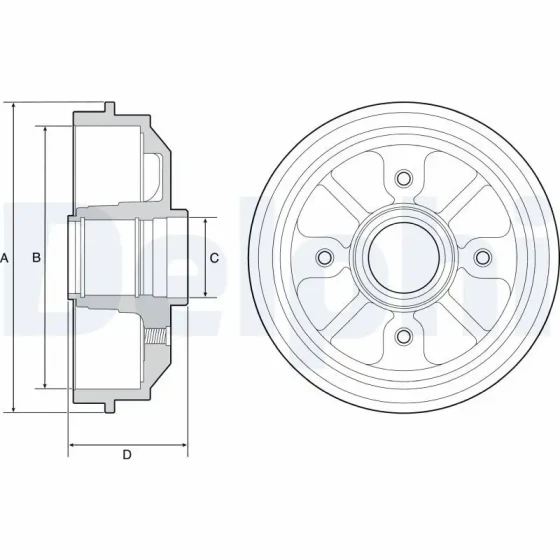 Delphi Fren Kampanası – BF282 / OEM 9478267980 ürün görseli