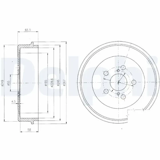 Delphi Fren Kampanası – BF405 / OEM 4243120440 ürün görseli