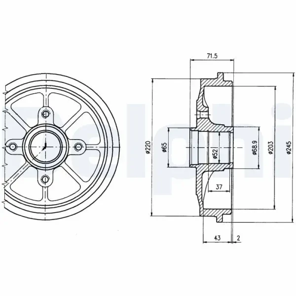 Delphi Fren Kampanası – BF484 / OEM 424749