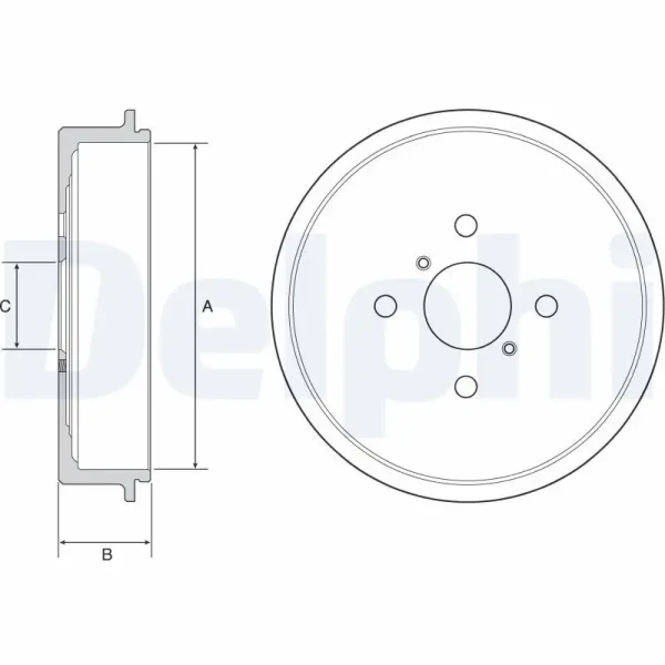 Delphi Fren Kampanası – BF552 / OEM 424310D030000