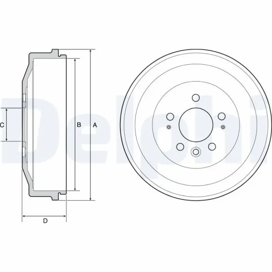 Delphi Fren Kampanası – BF558 / OEM 2H0609617 ürün görseli