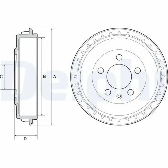 Delphi Fren Kampanası – BF563 / OEM 2Q0609617 ürün görseli