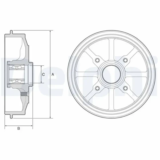 Delphi Fren Kampanası – BFR484 / OEM 424759 ürün görseli