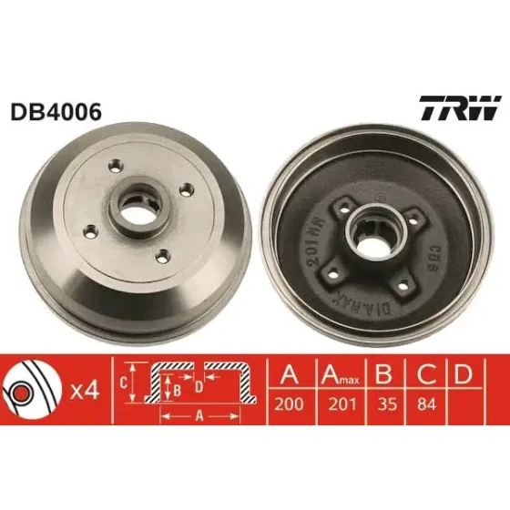 TRW Fren Kampanası – DB4006 ürün görseli