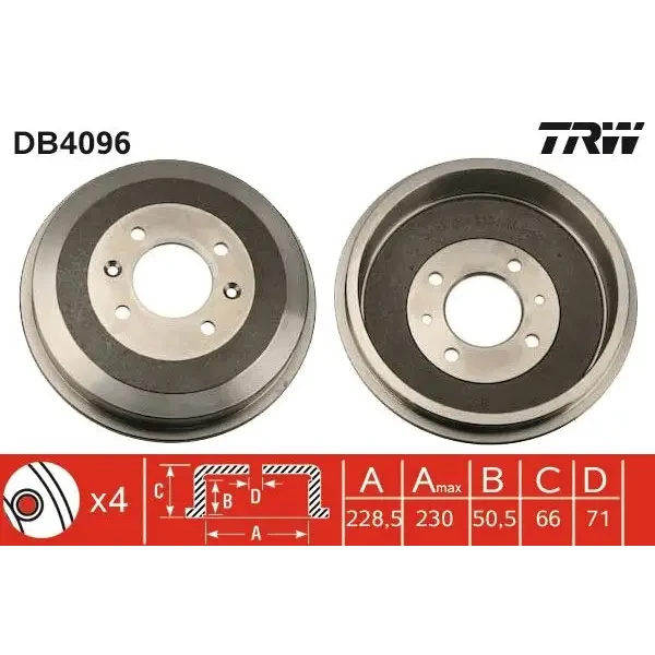 TRW Fren Kampanası – DB4096 / OEM 91509908