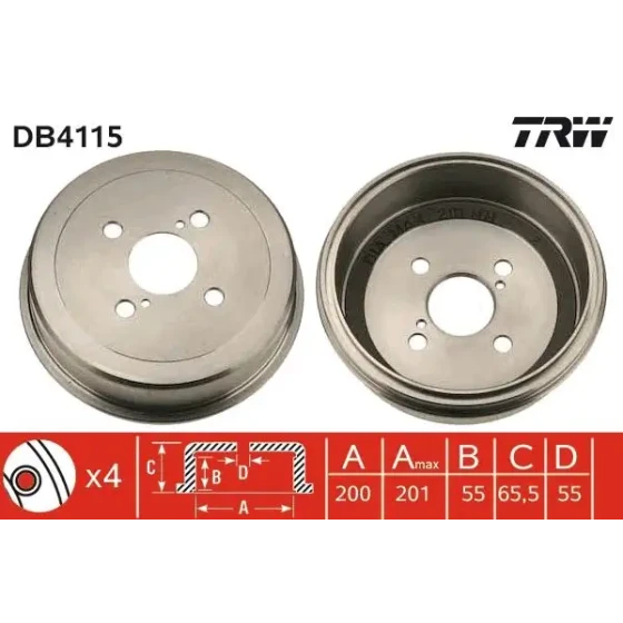 TRW Fren Kampanası – DB4115 / OEM 4243112180 ürün görseli
