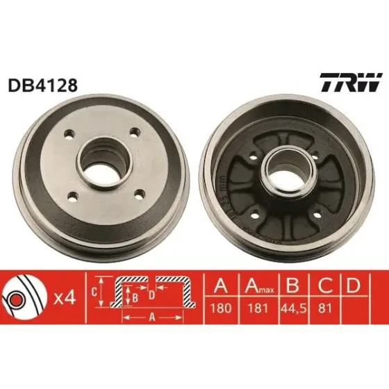 TRW Fren Kampanası – DB4128 / OEM 9478267980 ürün görseli