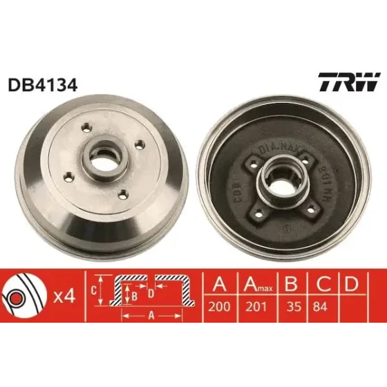TRW Fren Kampanası – DB4134 ürün görseli