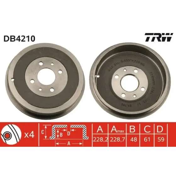 TRW Fren Kampanası – DB4210 ürün görseli