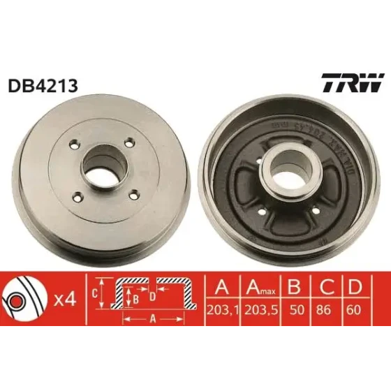 TRW Fren Kampanası – DB4213 / OEM 7700840711 ürün görseli