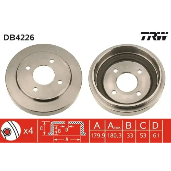 TRW Fren Kampanası – DB4226 / OEM 432065F014 ürün görseli