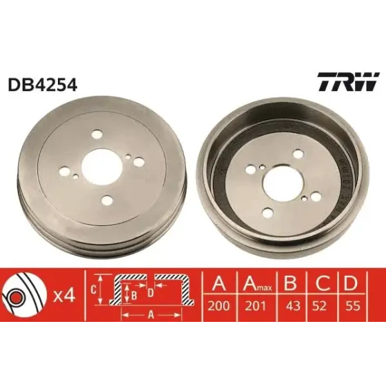 TRW Fren Kampanası – DB4254 / OEM 4243152021 ürün görseli