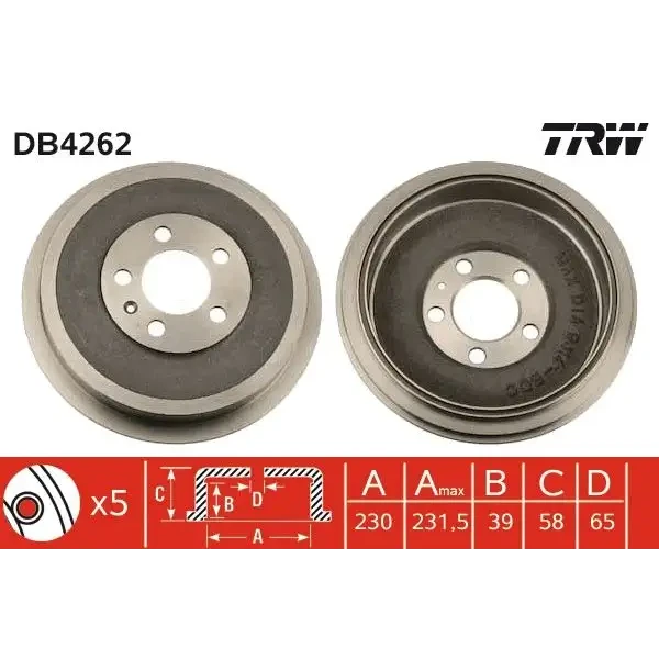 TRW Fren Kampanası – DB4262 / OEM 1JD609617