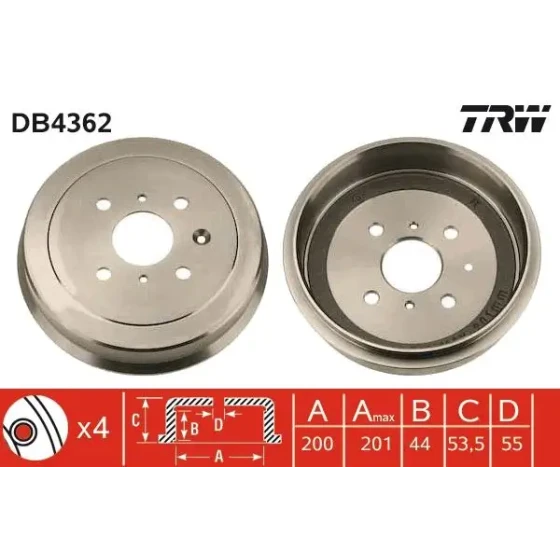 TRW Fren Kampanası – DB4362 / OEM 424748 ürün görseli