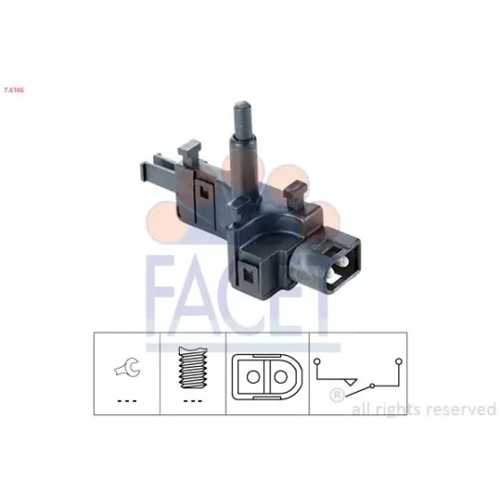Facet Geri Vites Müşürü – 7.6165 / OEM A2025450114 ürün görseli