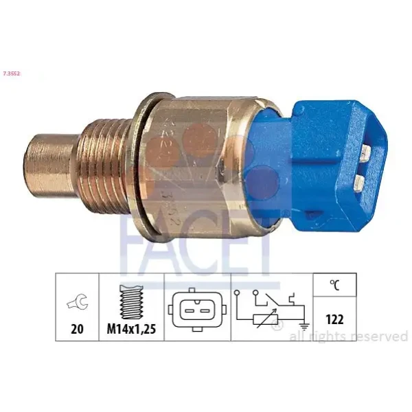 Facet Hararet Müşürü – 7.3552 / OEM 9624350280