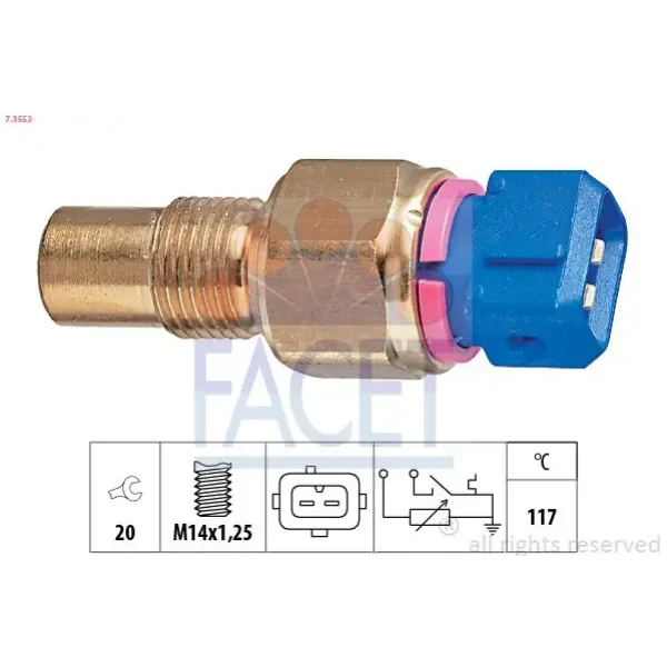 Facet Hararet Müşürü – 7.3553 / OEM 336401