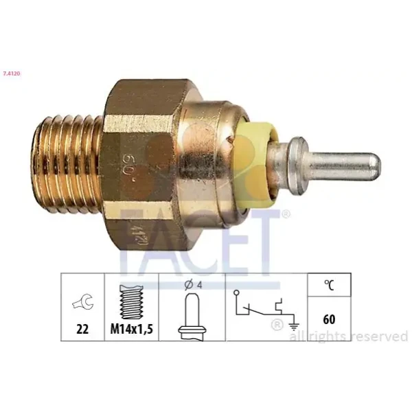 Facet Hararet Müşürü – 7.4120 / OEM A0065459024