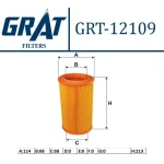 GRAT Hava Filtresi – 12109 / OEM 1444H1