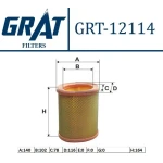 GRAT Hava Filtresi – 12114 / OEM 144485