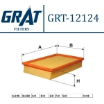 GRAT Hava Filtresi – 12124 / OEM 1444W3
