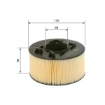 Bosch Hava Filtresi – 1457433093 / OEM 13717503141